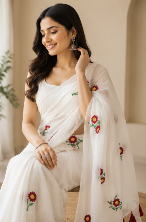 Premium Mul Cotton Saree