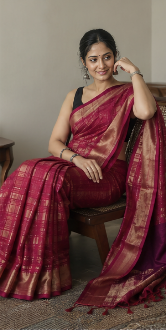 Premium Gala Pallu Saree - Traditional Zari Work Party Wear Saree